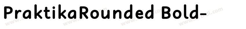 PraktikaRounded Bold字体转换